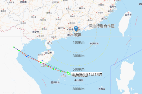 深圳发布台风白色预警  1日至5日有持续强降水