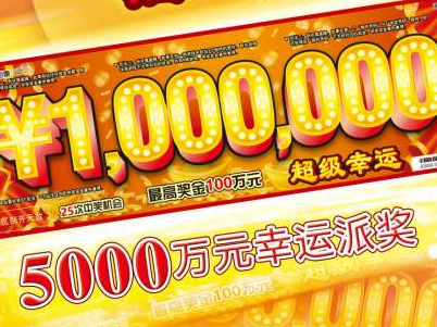 仅剩一天！刮刮乐“超级幸运”5000万派奖活动等你来体验