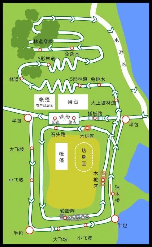 越野摩托场地设计图纸图片