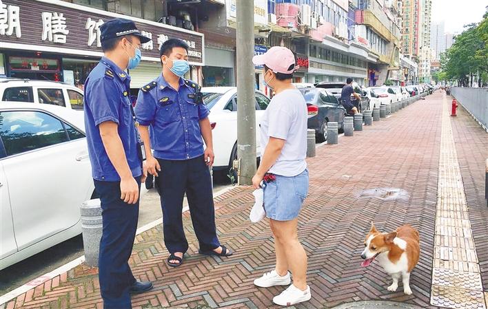 遛狗不牵绳罚款500元  深圳开展“睦犬十号”统一执法日行动