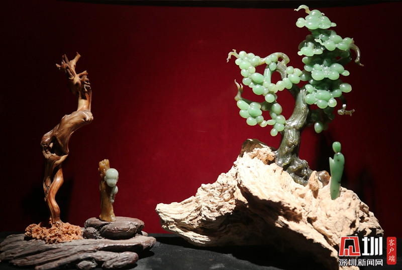 龙岗一家翡翠主题博物馆展出300多件匠心作品