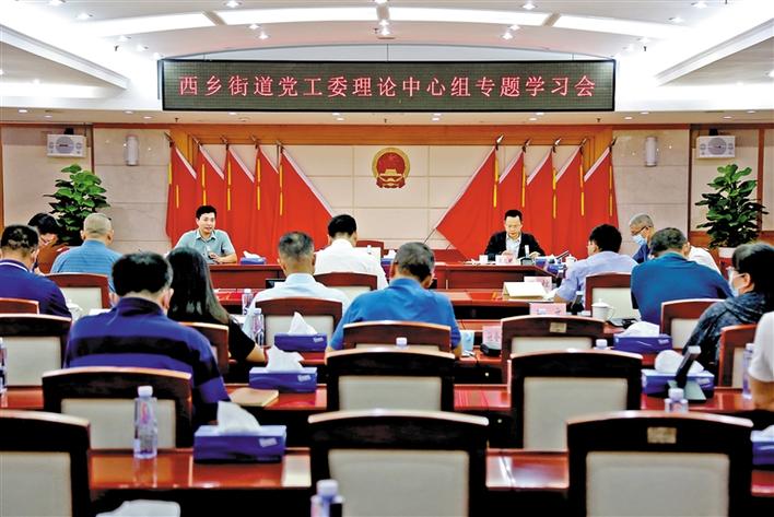 西乡街道专题学习《习近平谈治国理政》第三卷