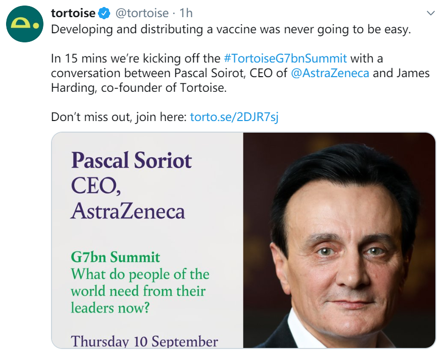 阿斯利康CEO：今年年底之前应该能知道新冠疫苗是否有效