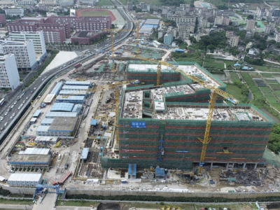 深圳技术大学健康与环境工程学院楼封顶，项目开始全面冲刺