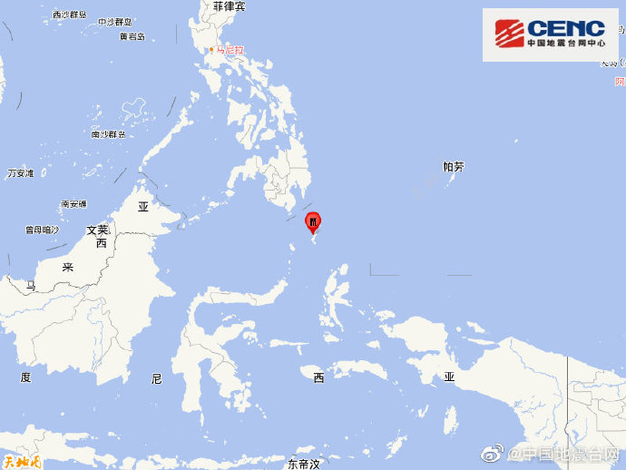 印尼塔劳群岛发生5.6级地震，震源深度10千米