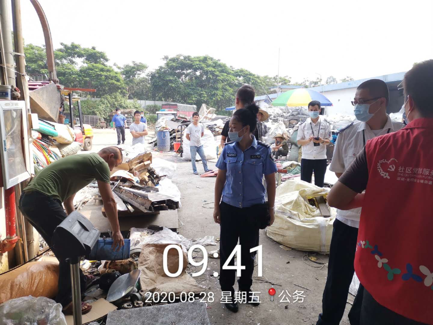 消防检查“回头看” 公明把好废品回收行业“安全关”