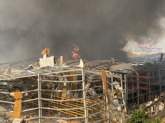贝鲁特港口大火已被扑灭，尚未有人在火灾中受伤 