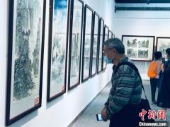 新人新作美术作品展览举办 呈现中国传统水墨画特色