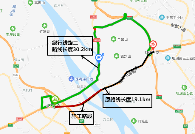 注意！9月19日西部沿海高速（阳江往广州方向）斗门至月环段将全封闭施工  