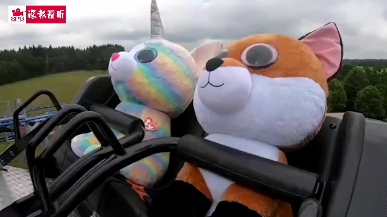 萌翻！当玩偶们坐上了过山车～