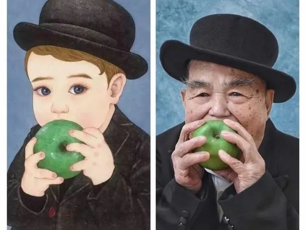 神还原!老人Cosplay世界名画,这组照片火了
