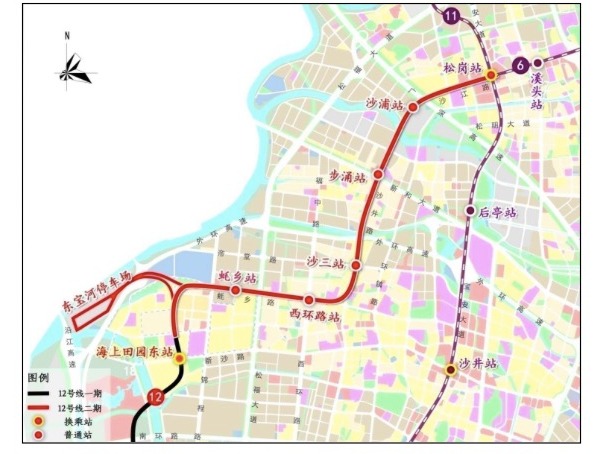 深圳地铁12号线北延线站点规划出炉，预计2022年底开通运营