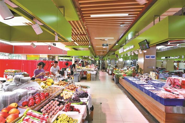 福田区莲花街道香梅市场  改造预计9月底完成 传统菜市场迎来大变身