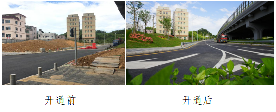 南坪三期-坪西立交C匝道顺利开通，石井交通更便利                      