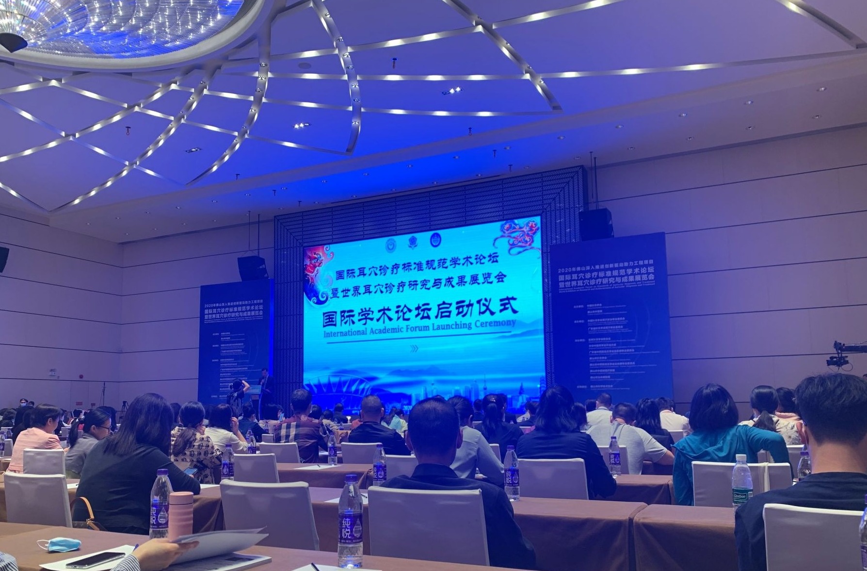 国际耳穴诊疗标准规范学术论坛启动仪式现场。王蓓蓓 摄