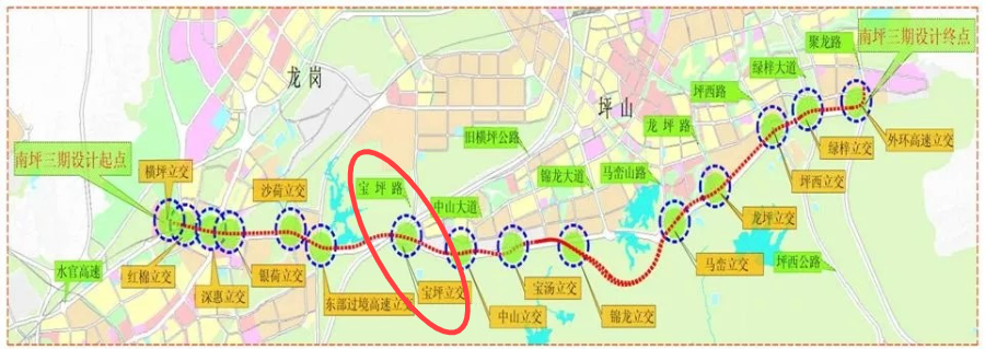 实现5个区的全线连接！深圳又一立交通车