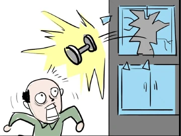 太可怕了，丈夫和妻子吵架竟从楼上扔下哑铃｜漫法高空抛物