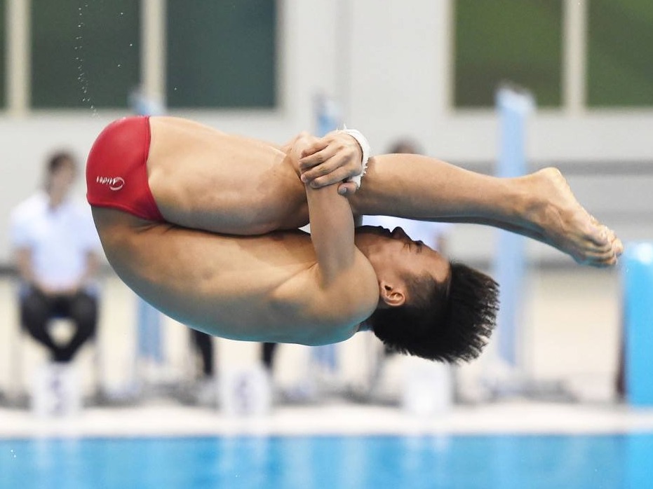 全国跳水冠军赛收官 男子1米板彭健烽摘金