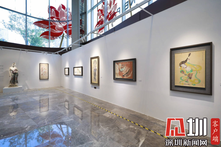 在深圳“邂逅敦煌” 敦煌艺术名作展开幕