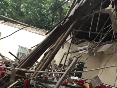 四川隆昌一农家乐房屋顶垮塌，26人受伤