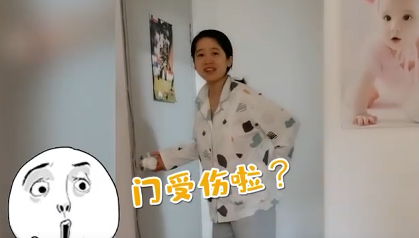 男子怕老婆受凉给金属家具绑绷带