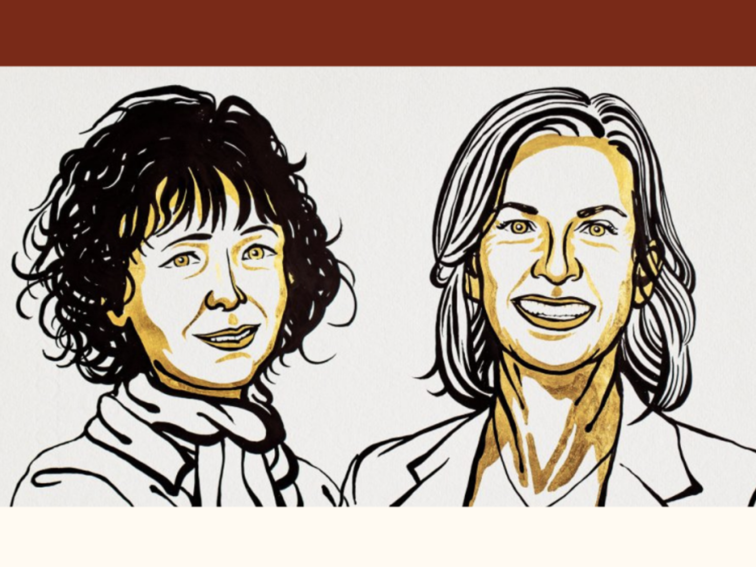 两名女科学家分享2020年诺贝尔化学奖