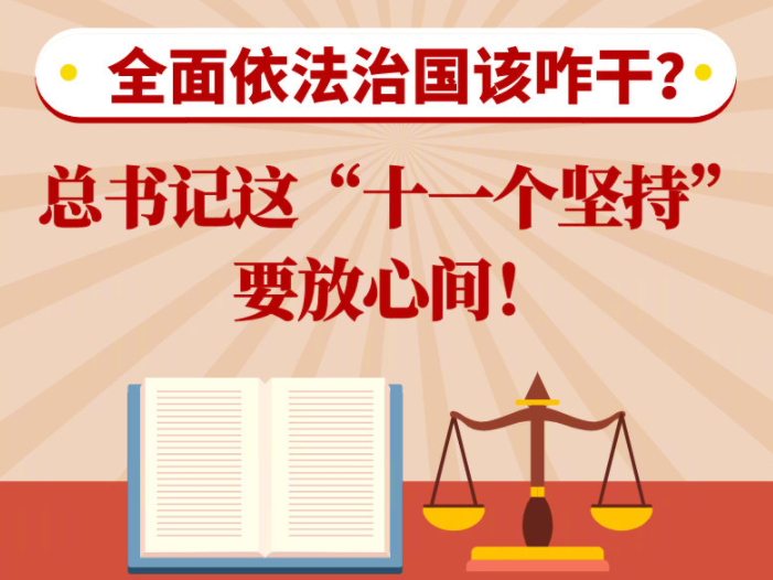 全面依法治国该咋干？总书记这“十一个坚持”要放心间！