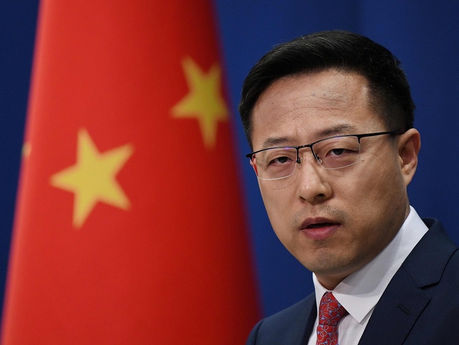中方回应英《香港问题半年报告》:收起虚伪和双标，早归正道