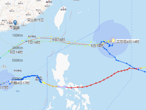 台风“艾莎尼”未来两天对深圳没有影响，周末有小雨