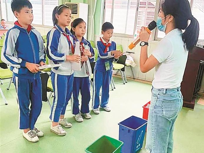 垃圾分类知识宣讲走进宝安区标尚学校  