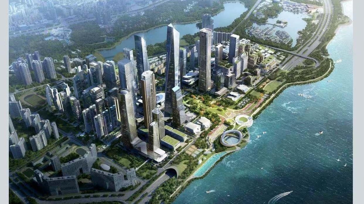 深圳湾超级总部基地首个超高层项目封顶