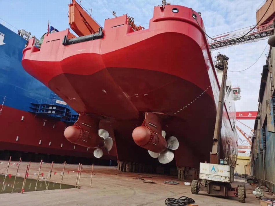 在江南造船厂维护35天，“雪龙2”号将再赴南极