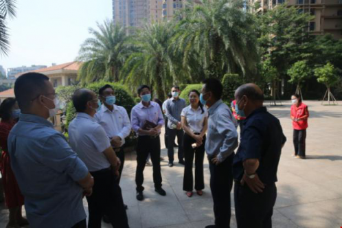 东营市人大社会建设委员会学习考察组来东湖街道小区学习交流