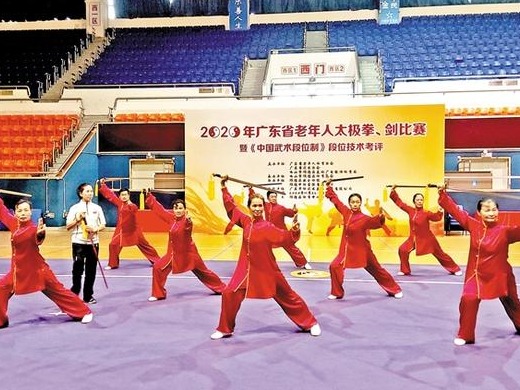 省老年人太极拳（剑）比赛收官 区老体协揽双冠