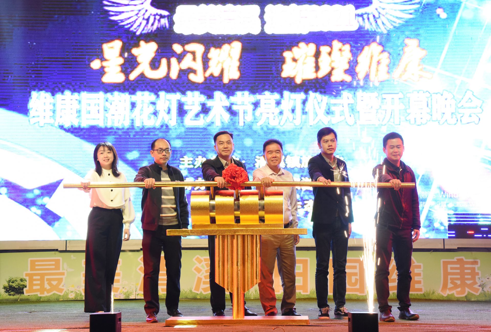 最美清溪•迎新2021！东莞维康生态园数百万颗彩灯点燃