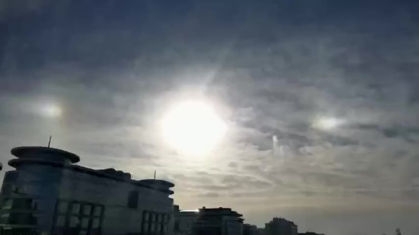 今天有3个太阳？北京惊现“双侧幻日”奇观