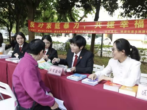 南山法院送法进社区，对家庭暴力说“不”！  