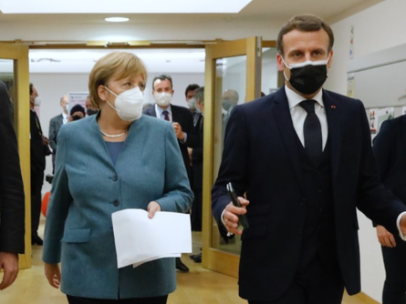 德国总理默克尔新冠病毒检测结果公布 曾与马克龙双边会谈 