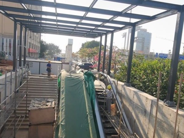 佛莞城际铁路又有进展！番禺大道站全部封顶