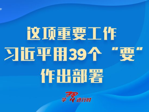 这项重要工作，习近平用39个“要”作出部署