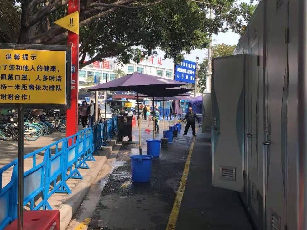 化解春运旅客入厕难，广州投放近百座流动厕所
