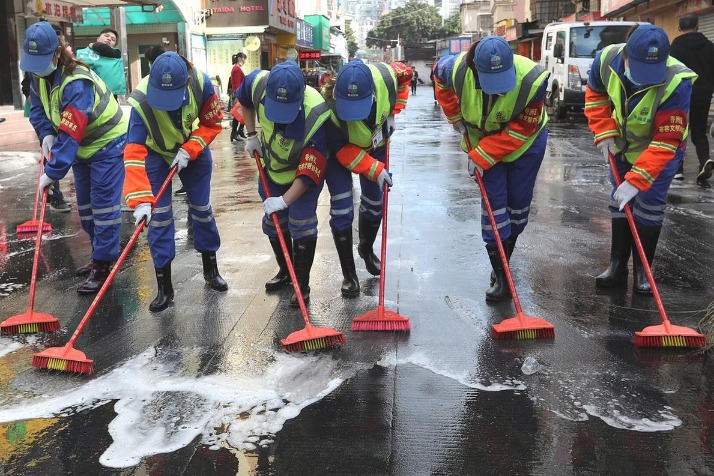 干干净净迎接新年！珠海市拱北街道关闸社区“兵分两路”一起“洗涮涮”