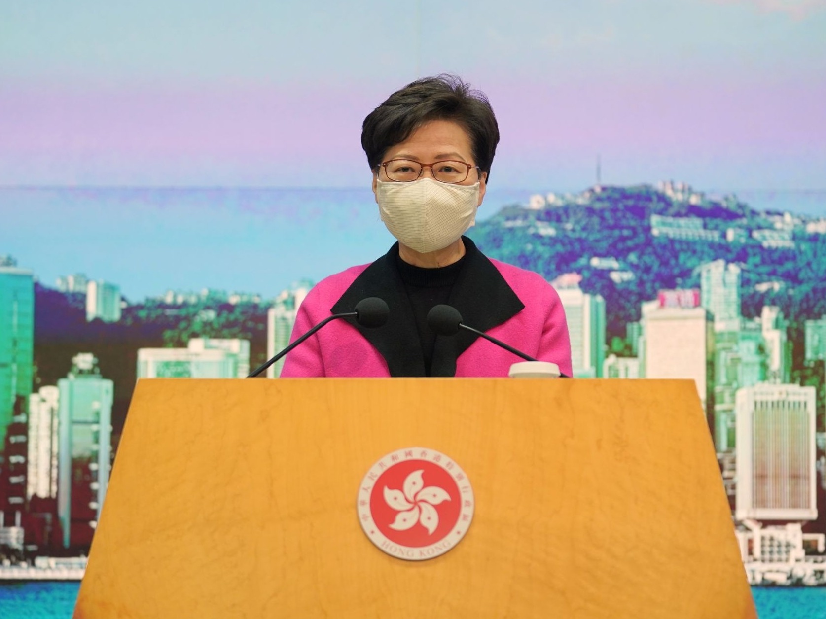 林郑月娥：感谢中央大力支持香港抗疫工作