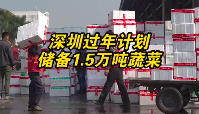 留深圳过年肉菜管够  1.5万吨蔬菜安排上了！