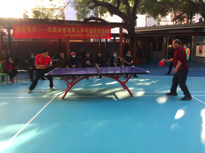凤凰街道老年人乒乓友谊赛“乒”出新生活  