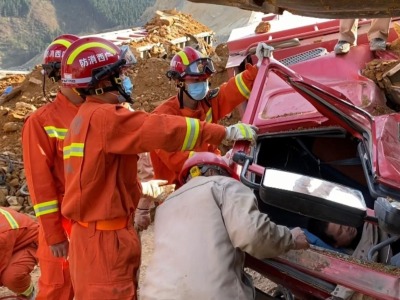 广西南丹山体滑坡事故救援结束，共造成3死1伤