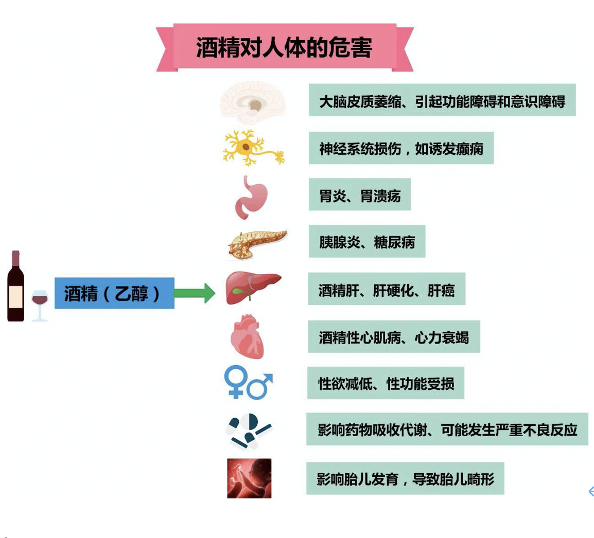 酒精对人体的危害