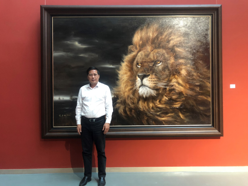 睡狮早已苏醒！冯少协新作《中国，崛起！》展出，献礼建党百年  