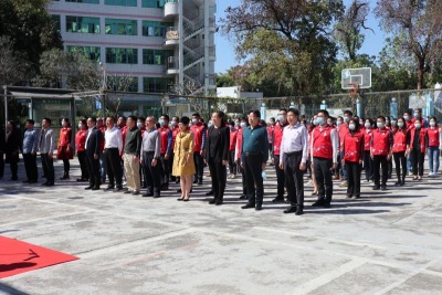 黄贝街道举行新一届社区“两委”委员集体就职宣誓仪式