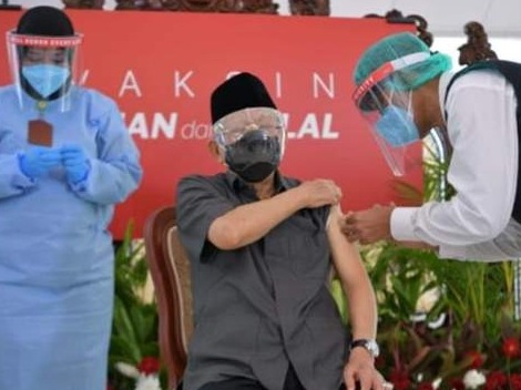 印尼77岁副总统接种中国疫苗 打完后称感觉很好